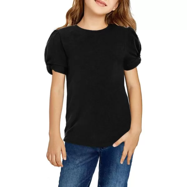 Arshiner Girls T Shirts Twist Short Sleeve Summer Shirts Fashion Crewneck Tops Tee Blouse