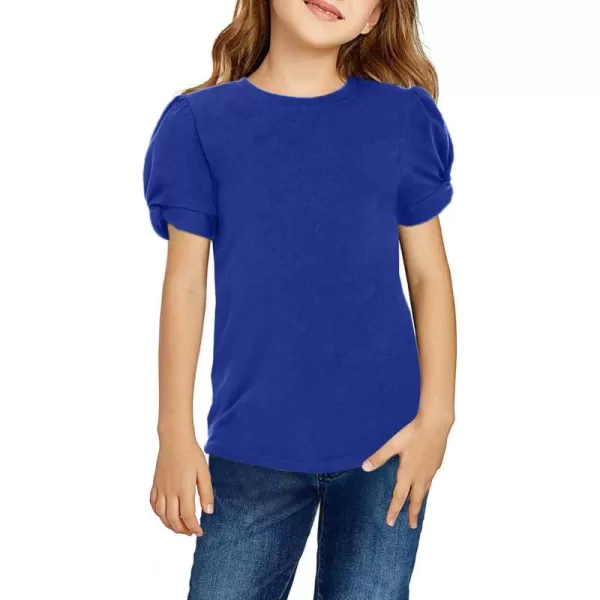 Arshiner Girls T Shirts Twist Short Sleeve Summer Shirts Fashion Crewneck Tops Tee Blouse