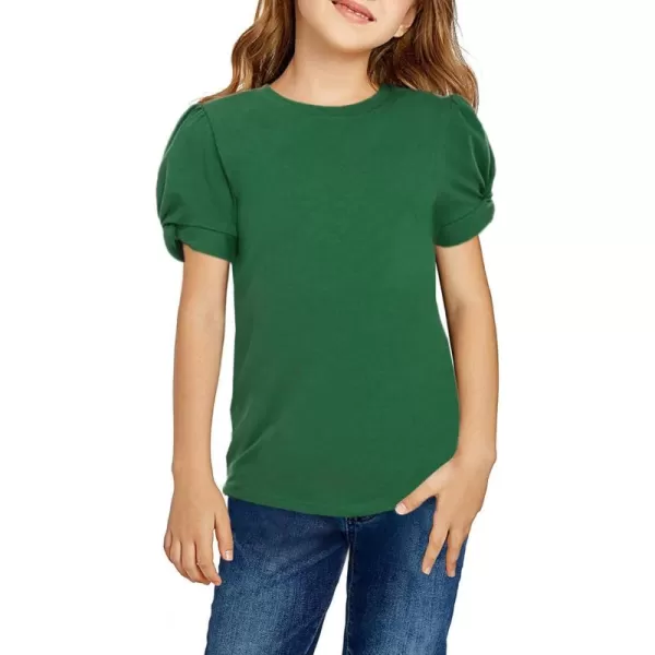 Arshiner Girls T Shirts Twist Short Sleeve Summer Shirts Fashion Crewneck Tops Tee Blouse