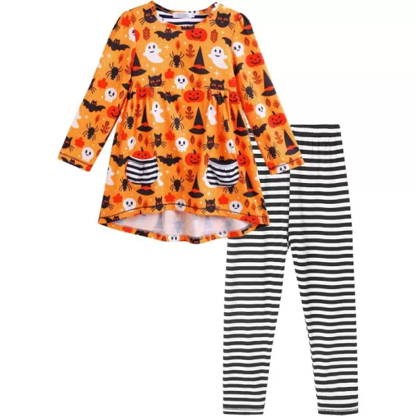 Arshiner Little Girls' Pajama Sets Clothing Sets Bunny Long Sleeve Outfits 2 PCS Top Leggings Sets