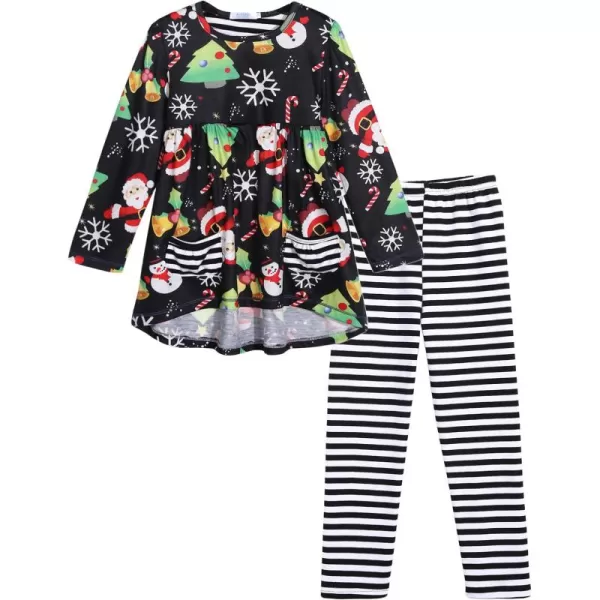 Arshiner Little Girls' Pajama Sets Clothing Sets Bunny Long Sleeve Outfits 2 PCS Top Leggings Sets