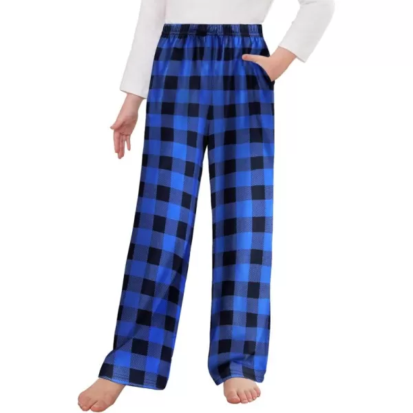 Arshiner Pajama Pants for Girls Long Sleep Plaid Pants Soft Lounge Pj Bottoms with Pockets