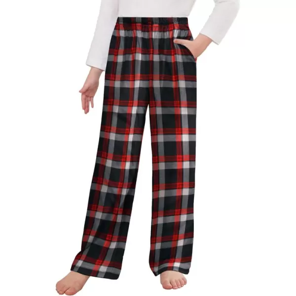 Arshiner Pajama Pants for Girls Long Sleep Plaid Pants Soft Lounge Pj Bottoms with Pockets