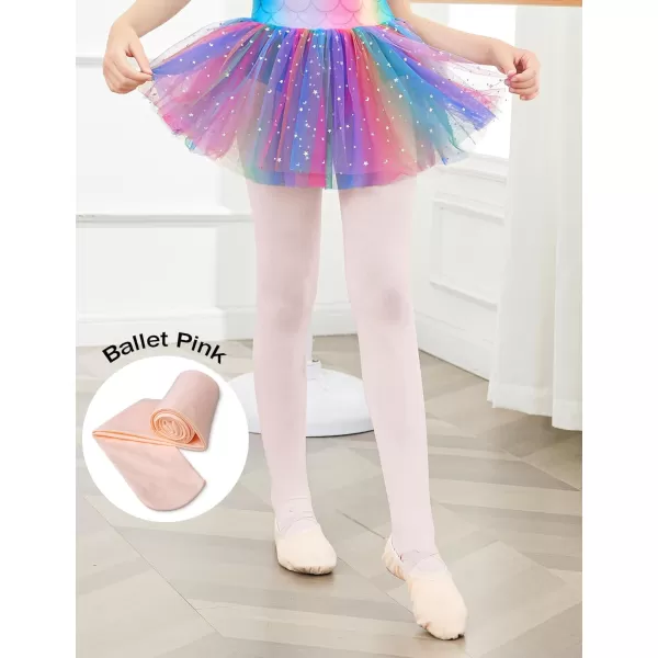 Arshiner Ballet Tights for Girls Footed Ultra Soft Pro Dance Tights Kids Ballet Tight Pantyhose