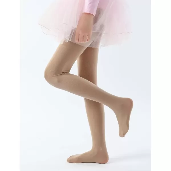 Arshiner Ballet Tights for Girls Footed Ultra Soft Pro Dance Tights Kids Ballet Tight Pantyhose