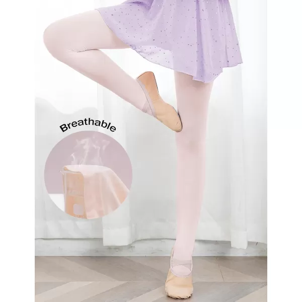 Arshiner Ballet Tights for Girls Footed Ultra Soft Pro Dance Tights Kids Ballet Tight Pantyhose