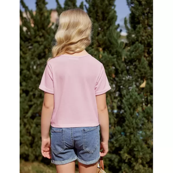 Arshiner Girls Crop Tops Short Sleeve Tie Dye Summer T Shirt Crewneck Rolled Cuffs Fashion Shirts Tee