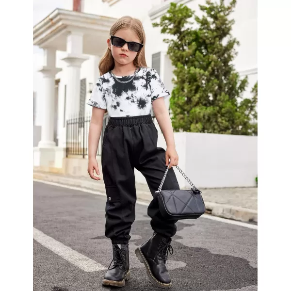Arshiner Girls Crop Tops Short Sleeve Tie Dye Summer T Shirt Crewneck Rolled Cuffs Fashion Shirts Tee