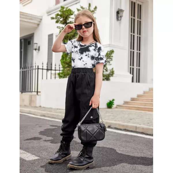 Arshiner Girls Crop Tops Short Sleeve Tie Dye Summer T Shirt Crewneck Rolled Cuffs Fashion Shirts Tee