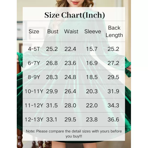 Arshiner Girls Dresses Velvet A Line Casual Party Dress with Pockets