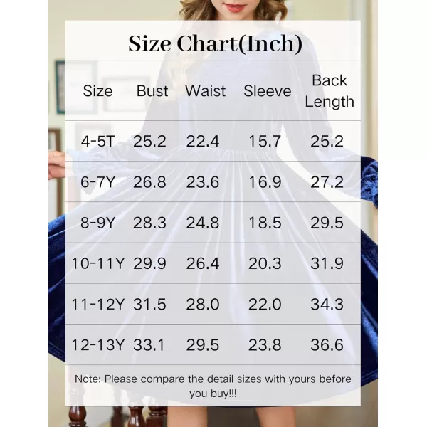 Arshiner Girls Dresses Velvet A Line Casual Party Dress with Pockets