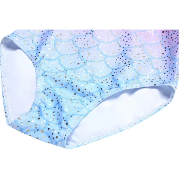 Arshiner Girls Gymnastics Leotards Ruffle Long Sleeve Shimmer Ballet Unitard Dancewear for 3-10 Years