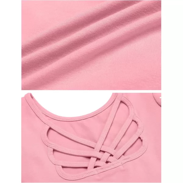Arshiner Girls Long Sleeve Ballet Leotards with Shinny Skirts Criss-Cross Back Dance Dresses
