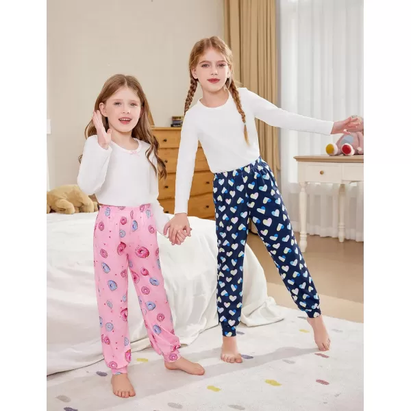Arshiner Girls Pajama Pants Kids Plaid Pj Pants Comfy Lounge Sleepwear Bottoms with Pockets