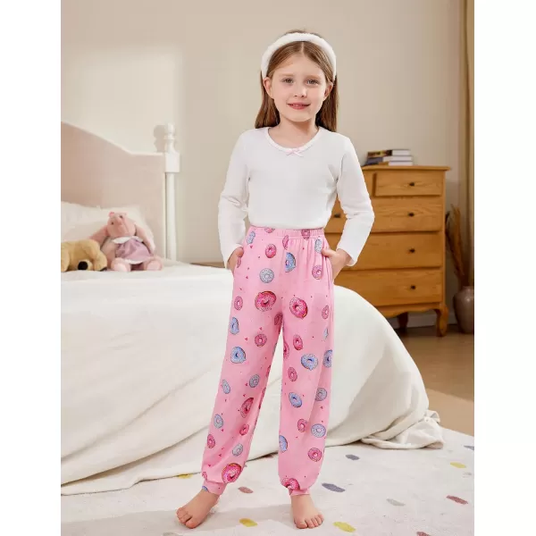 Arshiner Girls Pajama Pants Kids Plaid Pj Pants Comfy Lounge Sleepwear Bottoms with Pockets