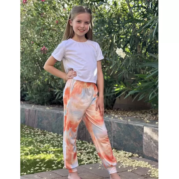 Arshiner Girls Pajama Pants Kids Plaid Pj Pants Comfy Lounge Sleepwear Bottoms with Pockets