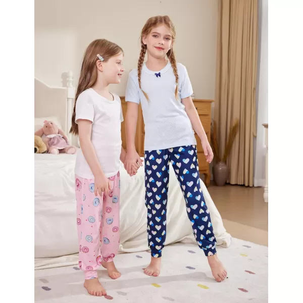 Arshiner Girls Pajama Pants Kids Plaid Pj Pants Comfy Lounge Sleepwear Bottoms with Pockets