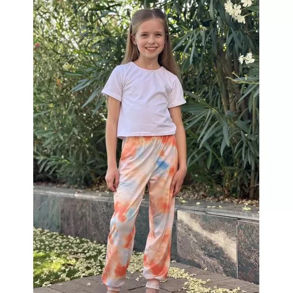 Arshiner Girls Pajama Pants Kids Plaid Pj Pants Comfy Lounge Sleepwear Bottoms with Pockets