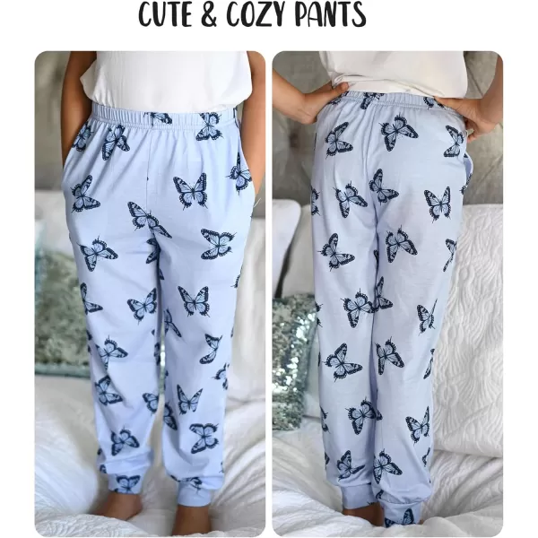 Arshiner Girls Pajama Pants Kids Plaid Pj Pants Comfy Lounge Sleepwear Bottoms with Pockets