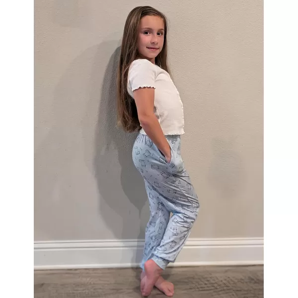 Arshiner Girls Pajama Pants Kids Plaid Pj Pants Comfy Lounge Sleepwear Bottoms with Pockets
