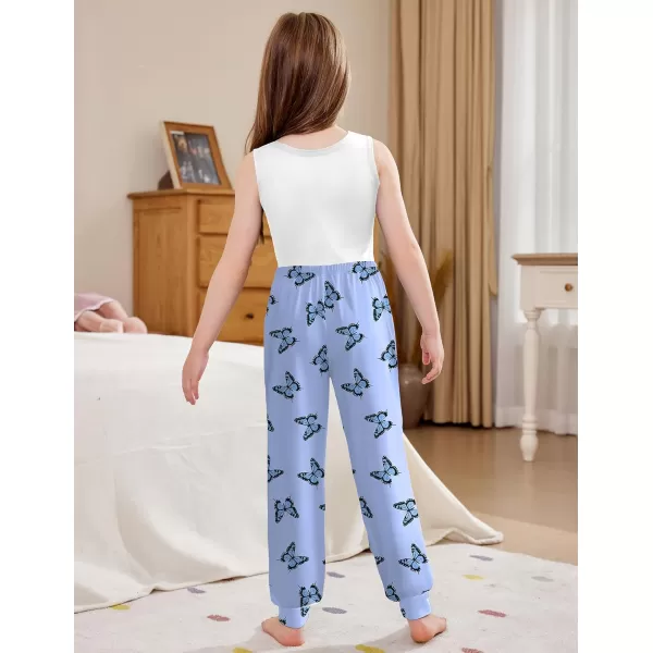 Arshiner Girls Pajama Pants Kids Plaid Pj Pants Comfy Lounge Sleepwear Bottoms with Pockets
