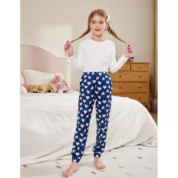 Arshiner Girls Pajama Pants Kids Plaid Pj Pants Comfy Lounge Sleepwear Bottoms with Pockets