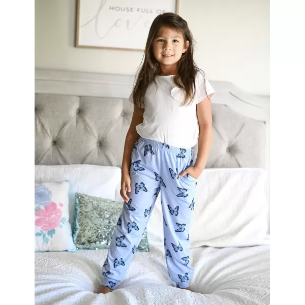 Arshiner Girls Pajama Pants Kids Plaid Pj Pants Comfy Lounge Sleepwear Bottoms with Pockets