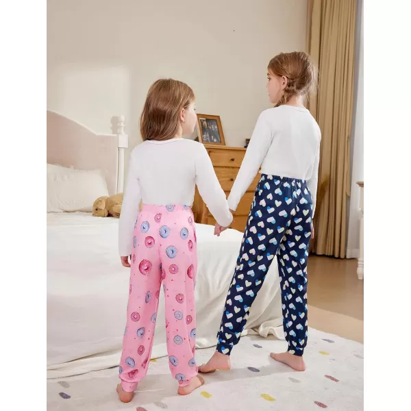 Arshiner Girls Pajama Pants Kids Plaid Pj Pants Comfy Lounge Sleepwear Bottoms with Pockets