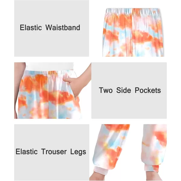 Arshiner Girls Pajama Pants Kids Plaid Pj Pants Comfy Lounge Sleepwear Bottoms with Pockets