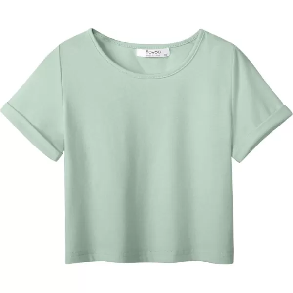 Arshiner Girls Crop Tops Short Sleeve Tie Dye Summer T Shirt Crewneck Rolled Cuffs Fashion Shirts Tee