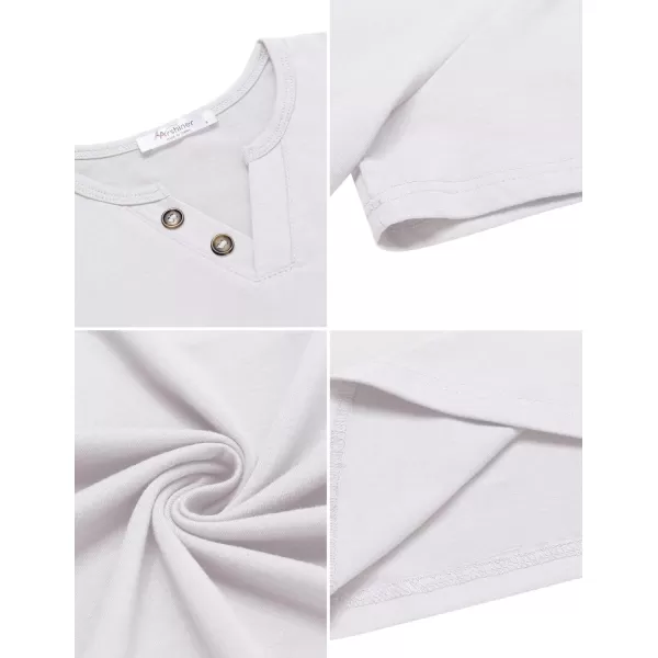 Arshiner Boy's Henley Shirt Soft Style T-Shirt with Multi Color Size 6-16, 2-Pack