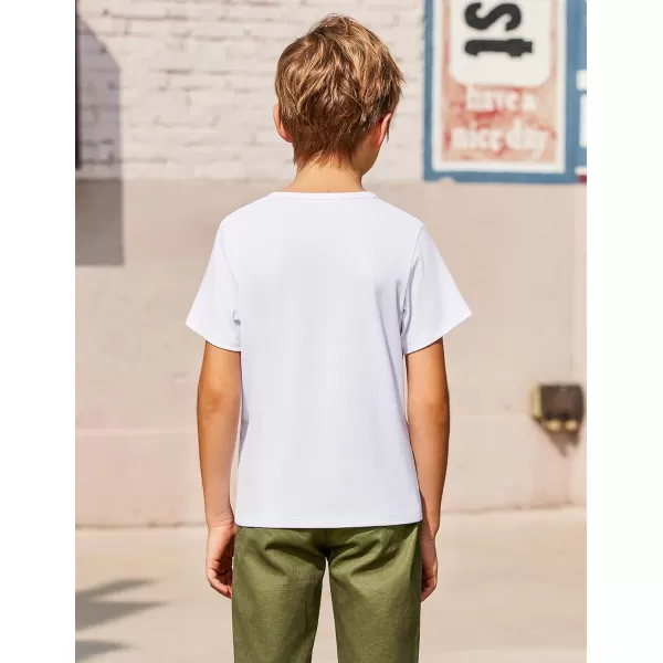 Arshiner Boy's Henley Shirt Soft Style T-Shirt with Multi Color Size 6-16, 2-Pack