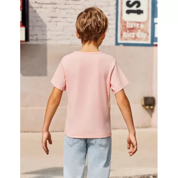Arshiner Boy's Henley Shirt Soft Style T-Shirt with Multi Color Size 6-16, 2-Pack