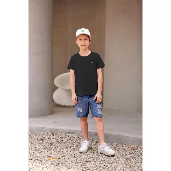 Arshiner Boys Cotton Hipster Crewneck T-Shirt Solid Color Pullover Tee for Kids Tops