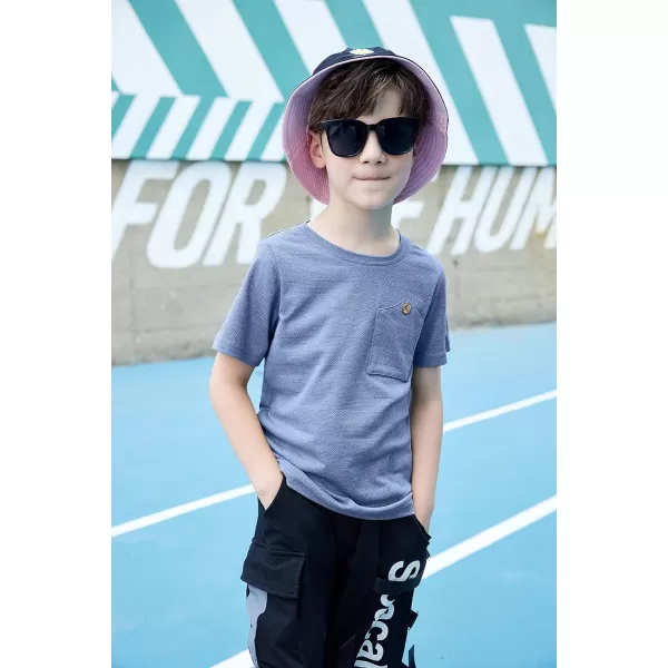 Arshiner Boys Cotton Hipster Crewneck T-Shirt Solid Color Pullover Tee for Kids Tops