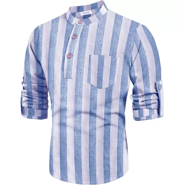 Arshiner Boys Cotton Linen Henley Shirt Button Down Shirt Long Sleeve T Shirt Beach Shirt Tee Casual Solid Tops