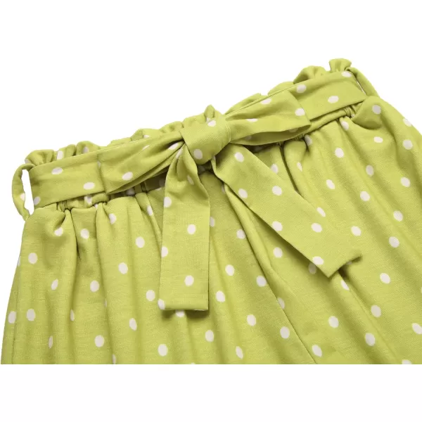 Arshiner Girls 2 Piece Summer Outfits Knit Twist Puff Sleeve Top and High Waist Paper Bag Shorts Set with Pockets