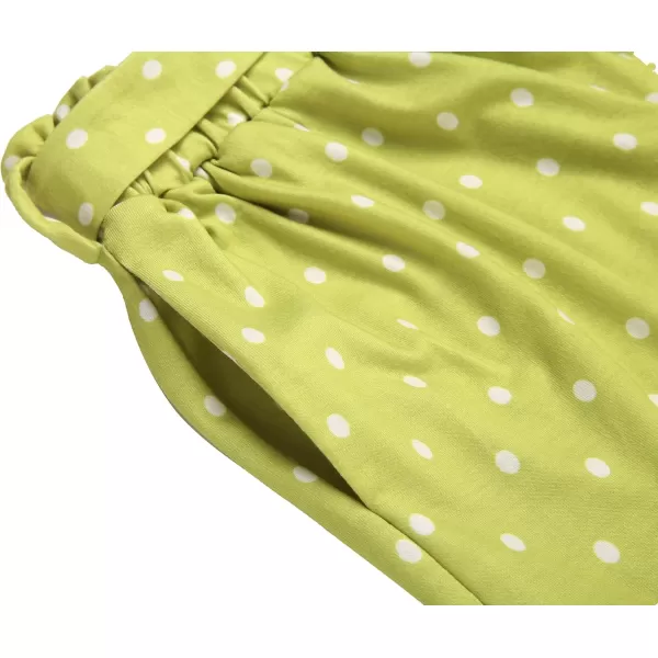 Arshiner Girls 2 Piece Summer Outfits Knit Twist Puff Sleeve Top and High Waist Paper Bag Shorts Set with Pockets