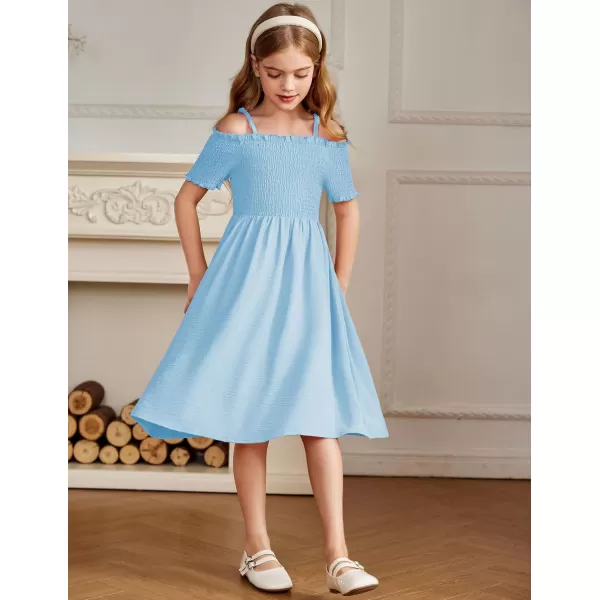 Arshiner Girls Casual Summer Floral Sleeveless Sundress Holiday Cami Dress