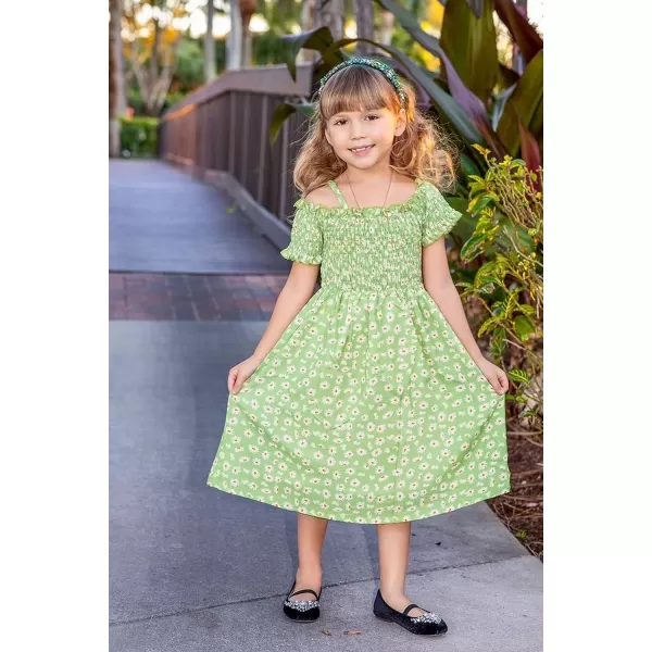Arshiner Girls Casual Summer Floral Sleeveless Sundress Holiday Cami Dress