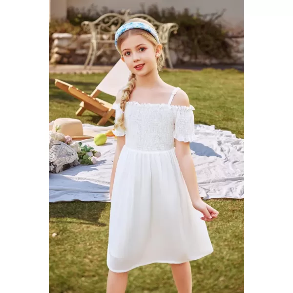 Arshiner Girls Casual Summer Floral Sleeveless Sundress Holiday Cami Dress