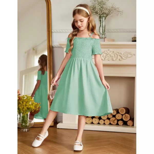 Arshiner Girls Casual Summer Floral Sleeveless Sundress Holiday Cami Dress