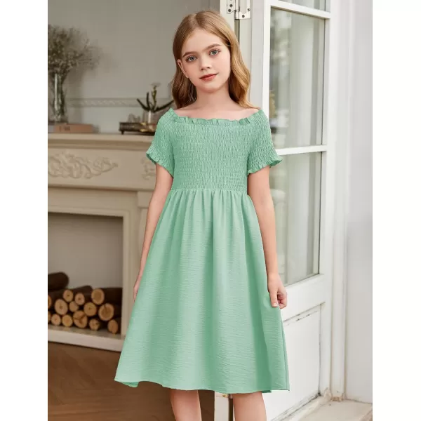 Arshiner Girls Casual Summer Floral Sleeveless Sundress Holiday Cami Dress