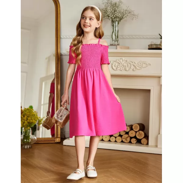 Arshiner Girls Casual Summer Floral Sleeveless Sundress Holiday Cami Dress