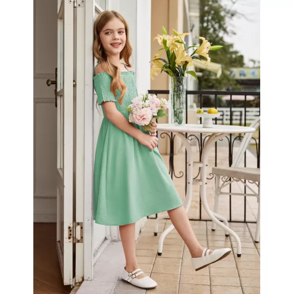 Arshiner Girls Casual Summer Floral Sleeveless Sundress Holiday Cami Dress