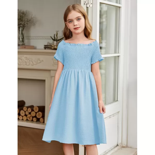 Arshiner Girls Casual Summer Floral Sleeveless Sundress Holiday Cami Dress