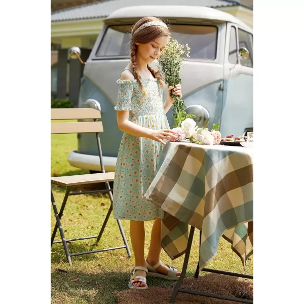 Arshiner Girls Casual Summer Floral Sleeveless Sundress Holiday Cami Dress