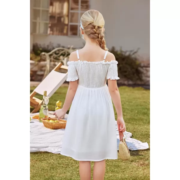 Arshiner Girls Casual Summer Floral Sleeveless Sundress Holiday Cami Dress