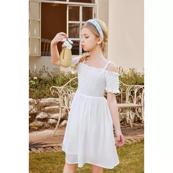 Arshiner Girls Casual Summer Floral Sleeveless Sundress Holiday Cami Dress