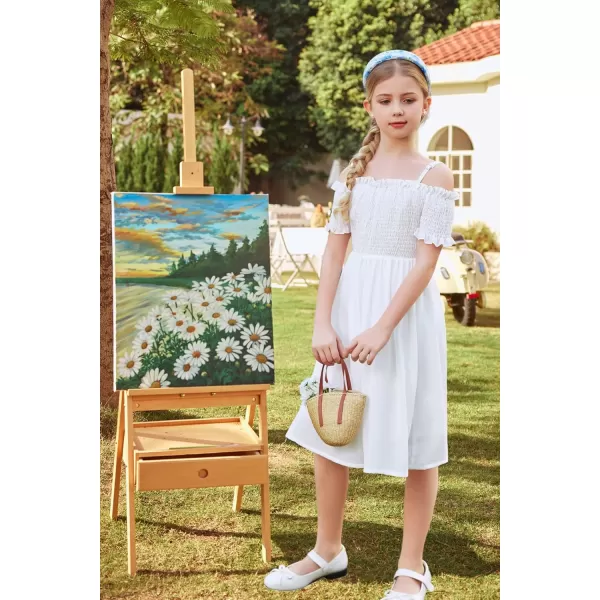 Arshiner Girls Casual Summer Floral Sleeveless Sundress Holiday Cami Dress